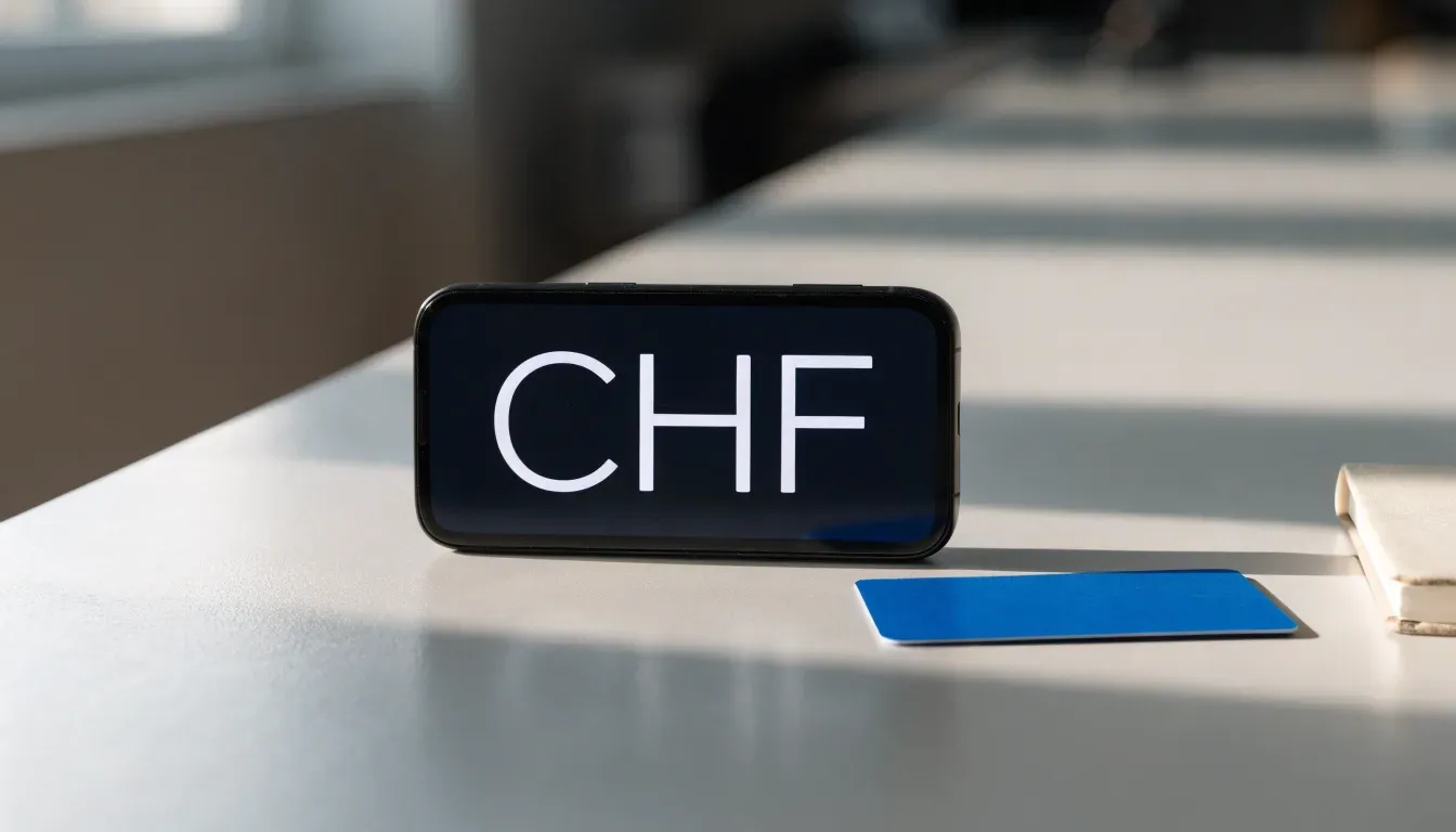 Eine leere Laufbahn mit weissen Bahnlinien liegt im Morgenlicht, rundherum stehen hohe Flutlichtmasten und ein Waldrand.