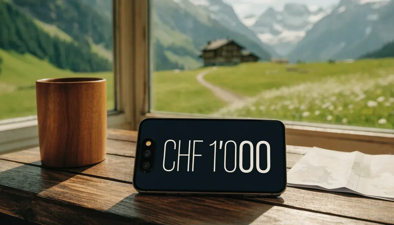 Ein Wanderweg führt über eine Alpwiese zu einem Holzchalet, dahinter ragen verschneite Gipfel in den Himmel.